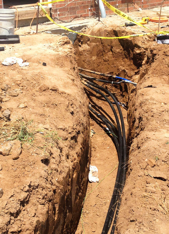 Photo of Geothermal Piping Installation