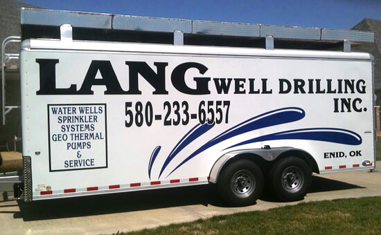 Lang Well Drilling Trailer