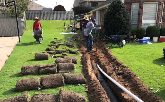 French drain deals installation near me